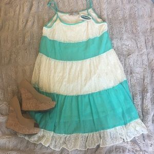 BRAND NEW! NWT Boutique Blue Lace Dress